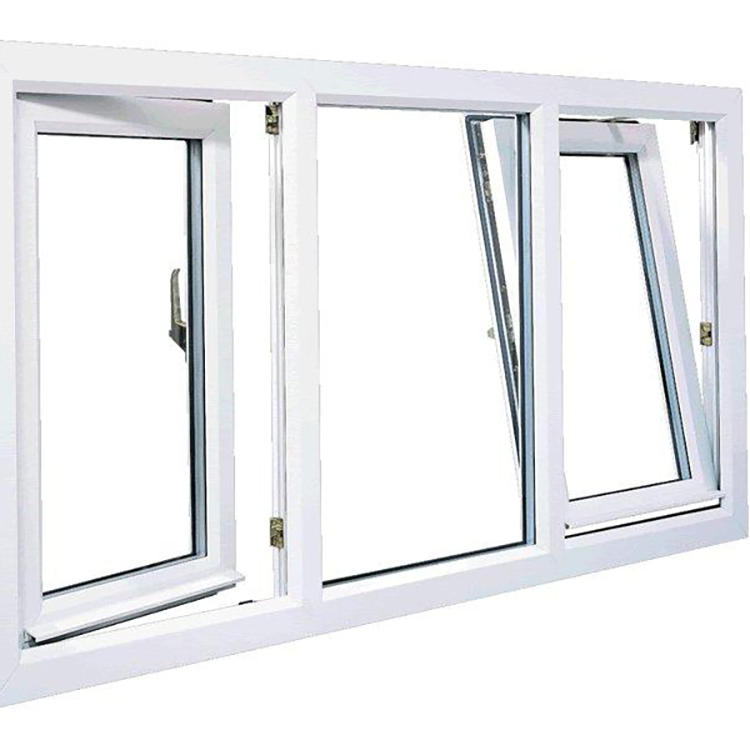 Tilt & Turn Inward Window UPVC Fixed & Casement Window Outwards