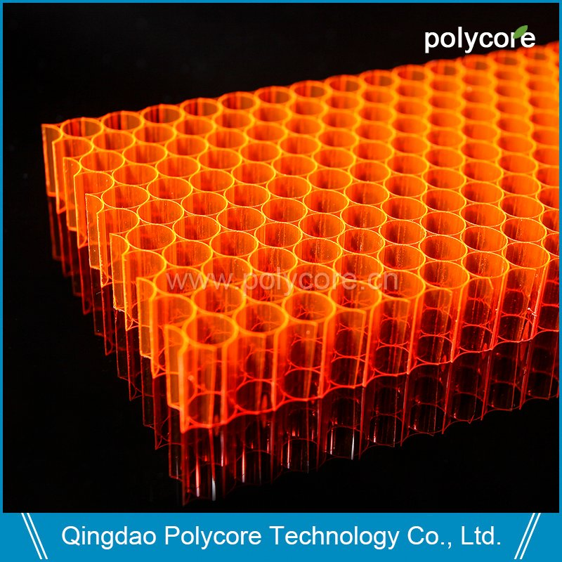 PC Honeycomb for Building Glass to Save Energy and Improve Building Artistry