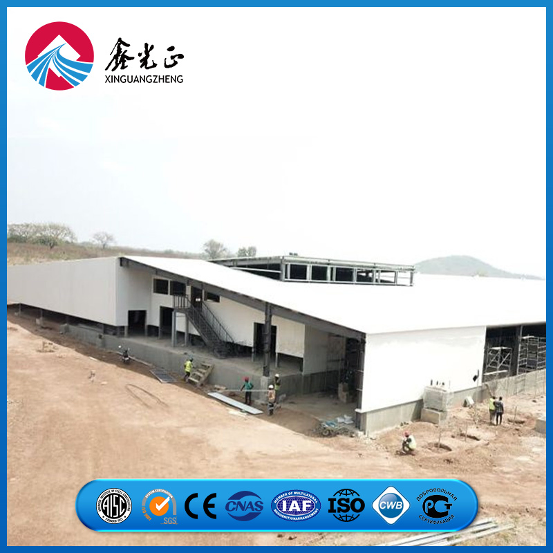 High-Rigidity Steel Roof Support Frame Chicken Prefab Metal Farming Equipment Steel Structure Sheep/Goat/Pig/Hog/Cattle/Cow/Poultry House/Shed