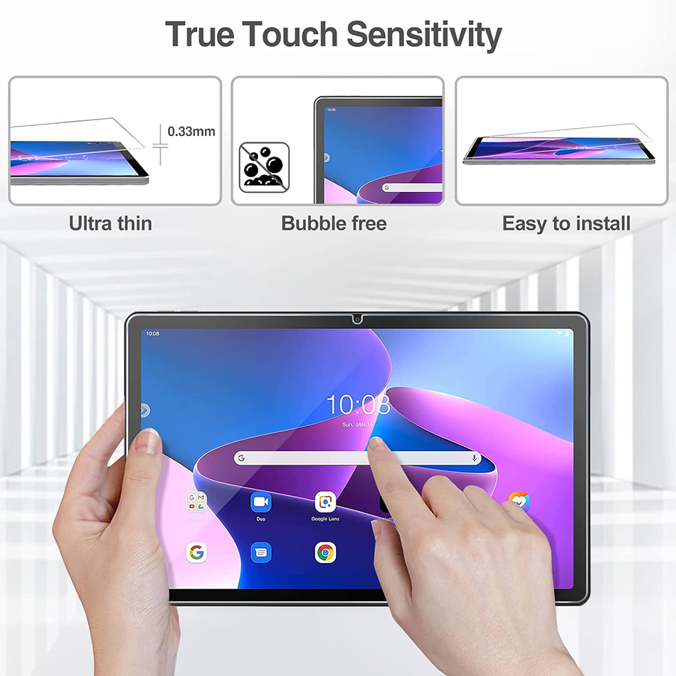 Anti-Fingerprint 9h Hardness Tempered Glass Screen Protector for Lenovo Tab M10 5g 10.6 Inch