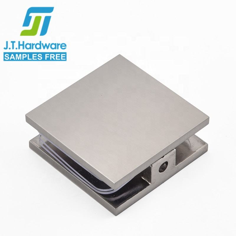 Bathroom Accessories Brass, SS304, SS316 Heavy Duty Wall Mount Glass Shower Screen Crl Hardware Square Corner Clip Glass Clamp