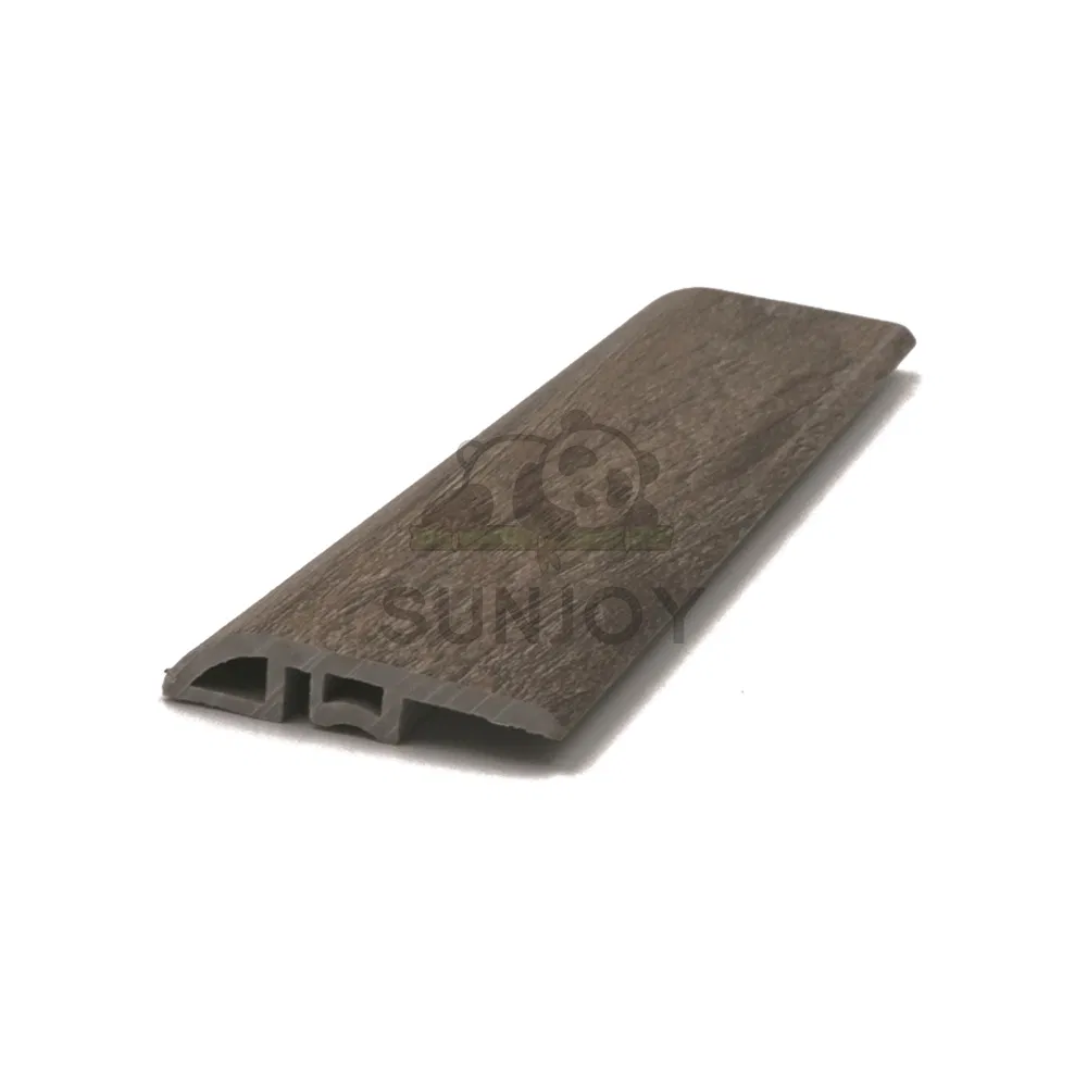 Wood Grain Multiple Colors Spc/WPC/PVC Plastic End Cap/Reducer/T-Moulding/Skirting