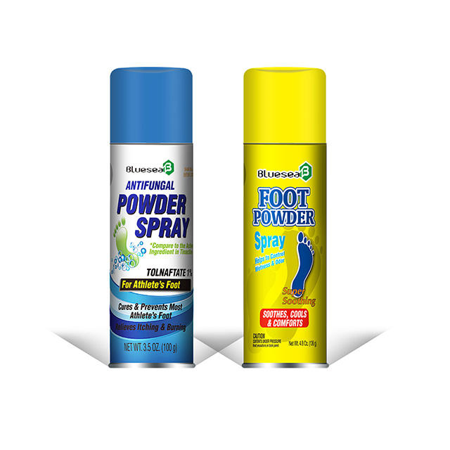 Private Label Anti Fungal Sweaty Foot Powder Spray Peppermint Foot Bacteriostasis Spray