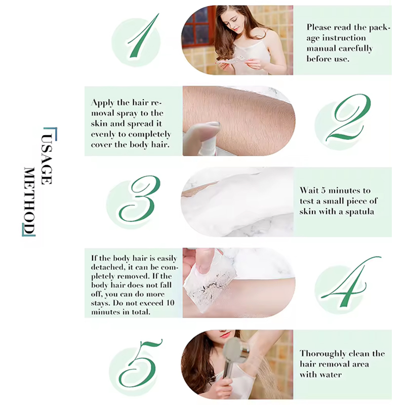 Ditong Face Body Pubic Hair Depilatory Beard Bikini Legs Armpit Painless Hair Removal Spray