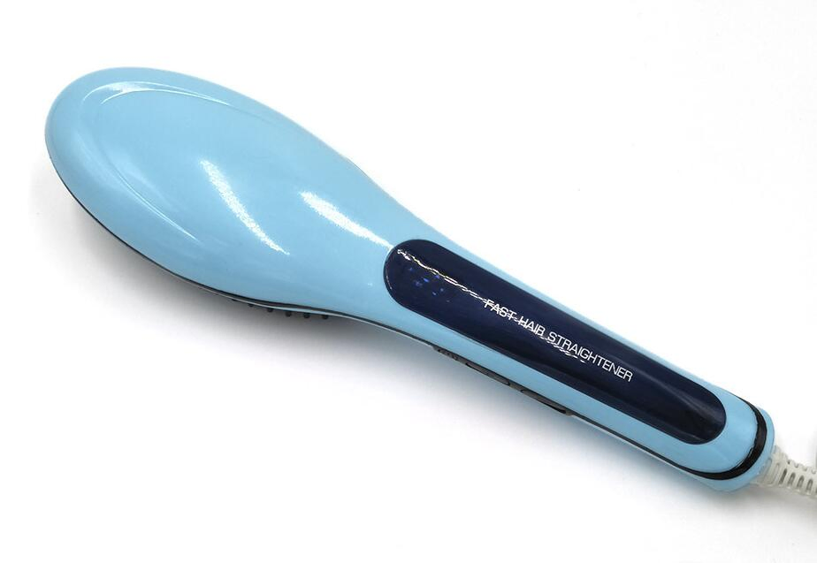 Electric Ceramic Hair Straightener Brush, Massager