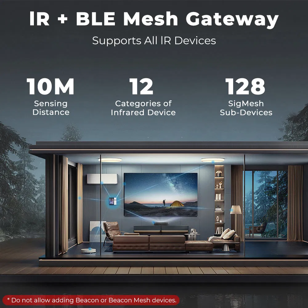 SLS 3.5inch Tuya Smart Control Panel 3 Relay Physical Button Remote Control