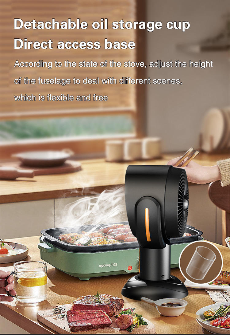 Indoor Kitchen Mini Fan Portable Range Hood with One-Button Start and Multi Filtration
