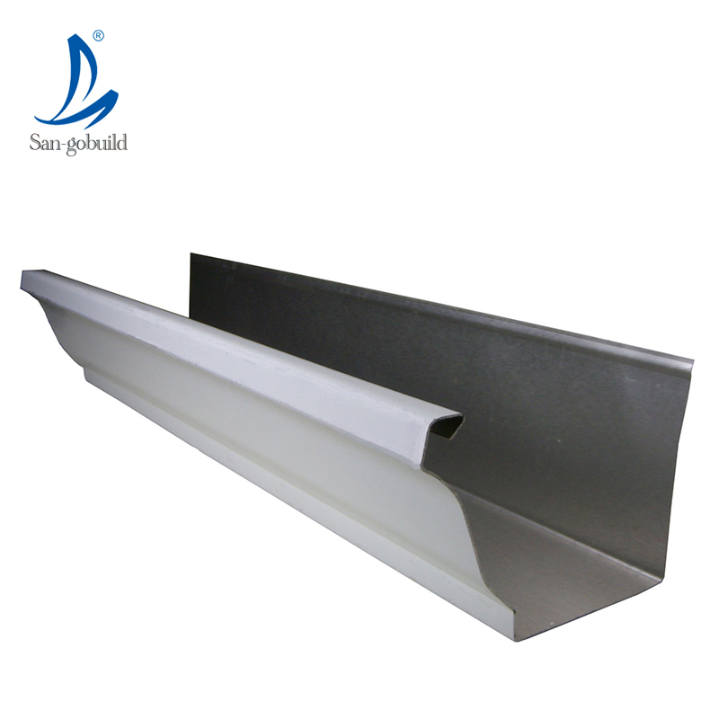 Construction Real Estate Metal Building Materials Green House Roof Rainwater Drainage System Steel K Style Rain Gutter