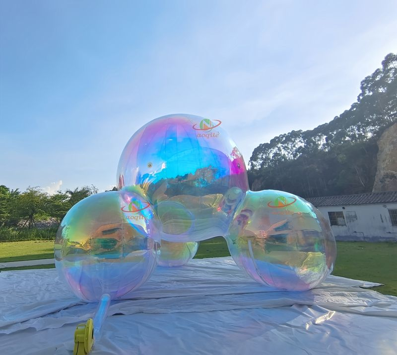 Giant Silver Mirror Inflatable PVC Sphere for Wedding Party Stage Decor