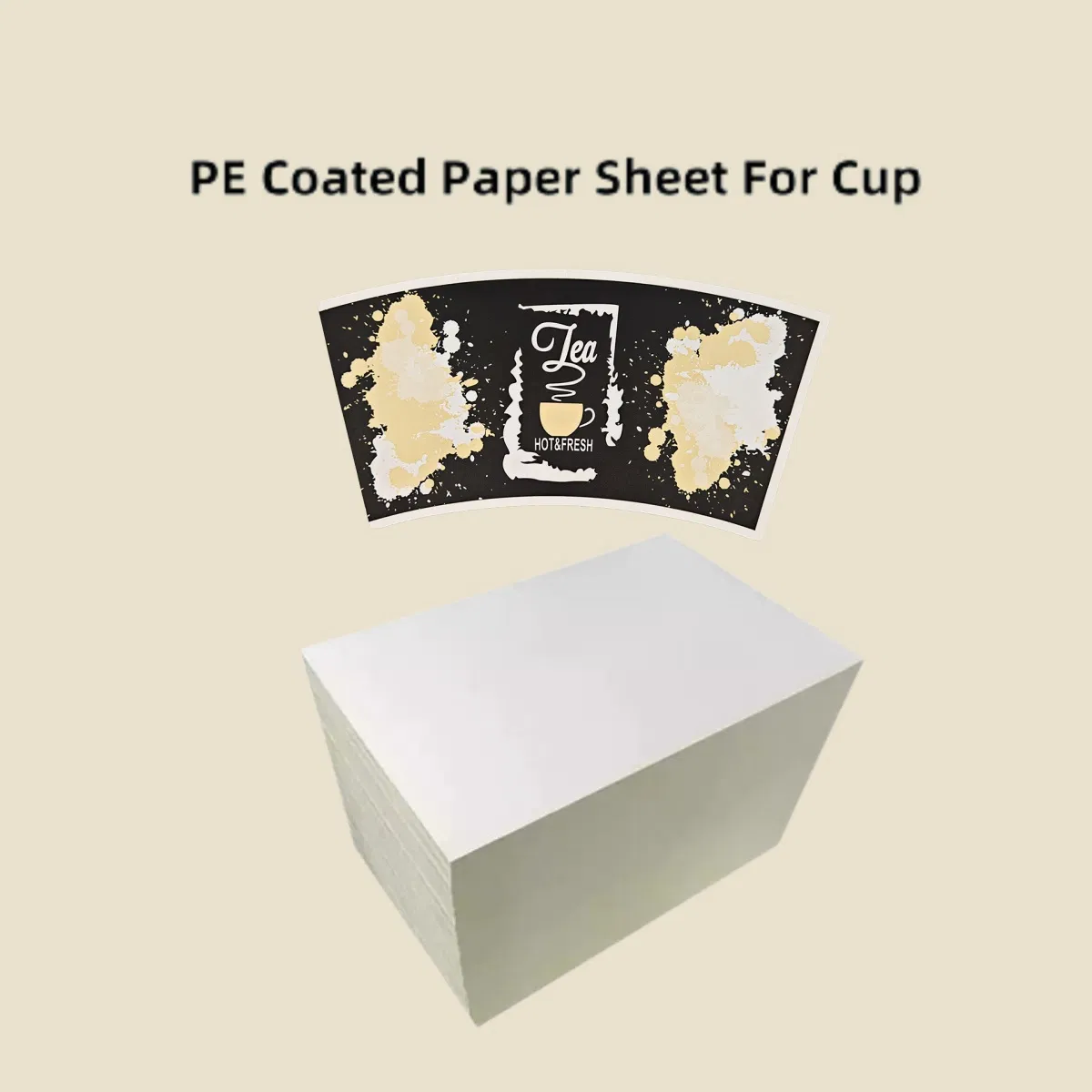 Sheets Cup Paper Raw Materials Disposable Paper Cup Blank White