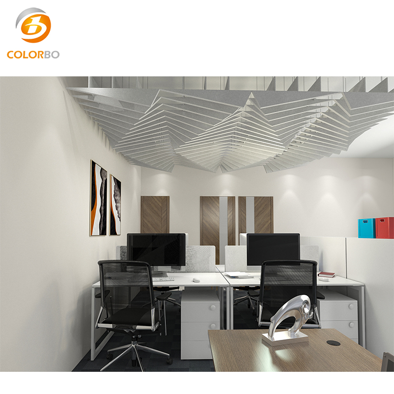 High Quality Flame Retardant Sound Absorption Pet Decorative Polyester Fiber Ceiling Panel