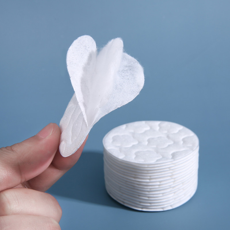 80 PCS Facial Cotton Pads - Makeup Removal & Skincare for Home Use