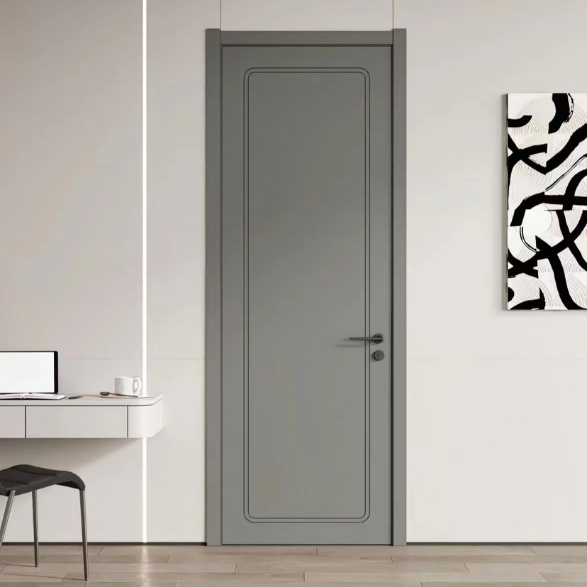 High-End Walnut Soundproof Wooden Door