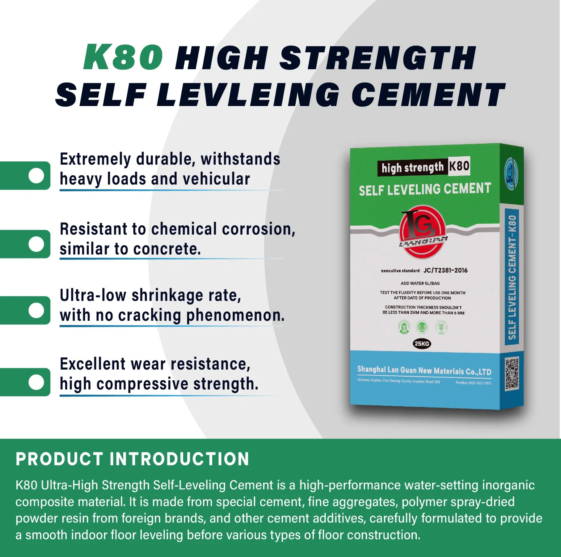 Professional Grade Compound for High Quality Self-Leveling Solutions