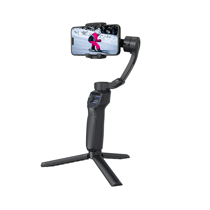 Smart 3 Axis Foldable Gimbal Stabilizer Tripod Inception Vlog Sport Follow-up Shoot Automatic Balance Face Tracking APP Gimbal