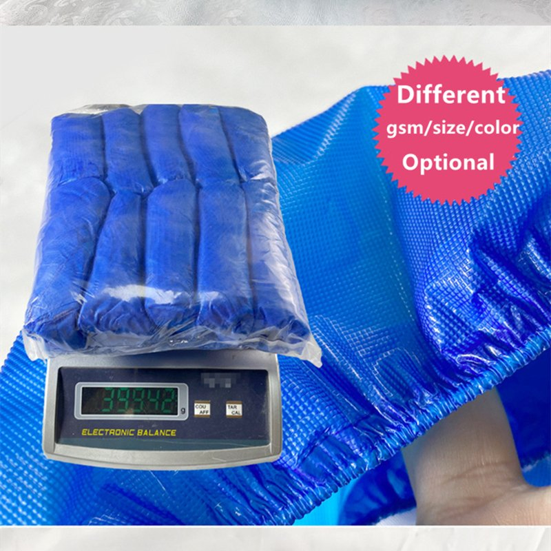 Disposable CPE Shoe Cover Cleanroom PE Anti Slip Plastic Waterproof Shoecover