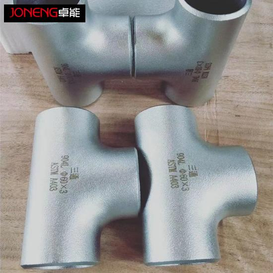 1.4301 GOST Sch 40s 3 to 2 Smls Straight Tee T Shaped 3 Way Equal Tee for Petroluem