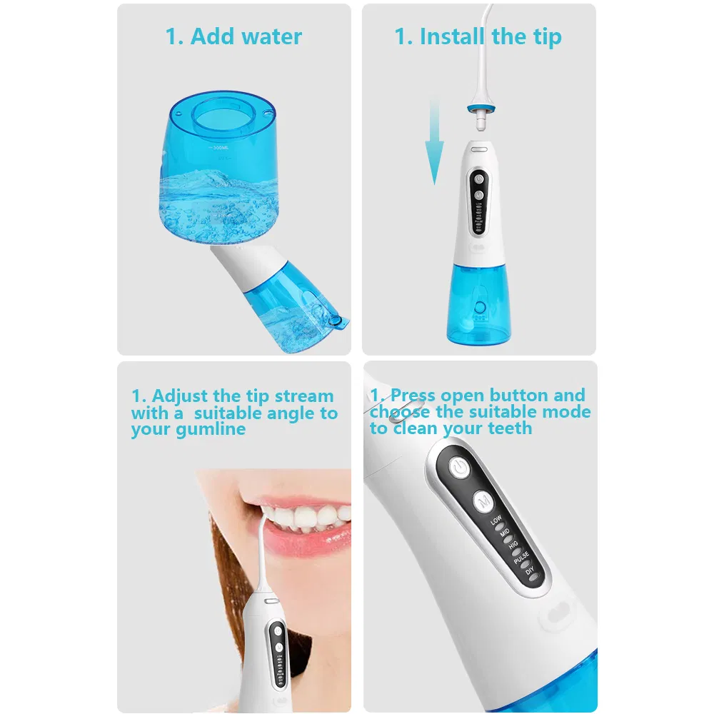 Electric Dental Pressure Water Flosser with Multi Function