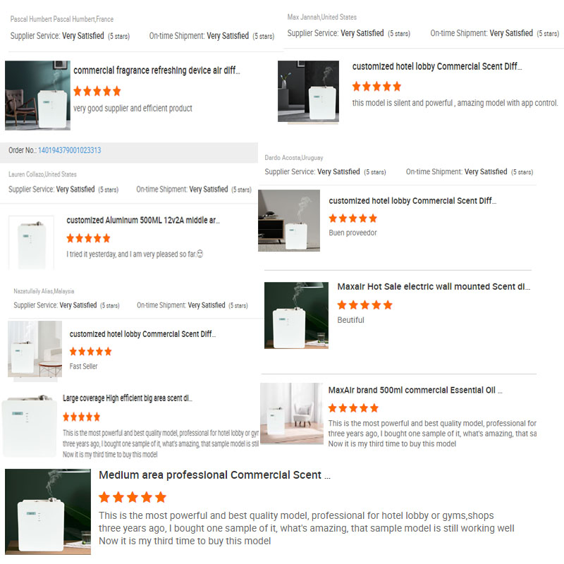 Commercial Large Area Auto WiFi APP Smart Scent Diffuser Hotel Fragrance Waterless Essential Oil Electric Scent Diffuser