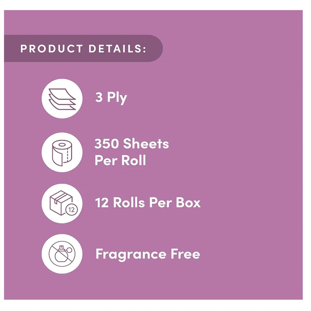 Eco-Friendly 400 Sheets 16 GSM Bamboo Soft Healthy Toilet Tissue Paper for Bathroom/Hotel/Homeeco Friendly