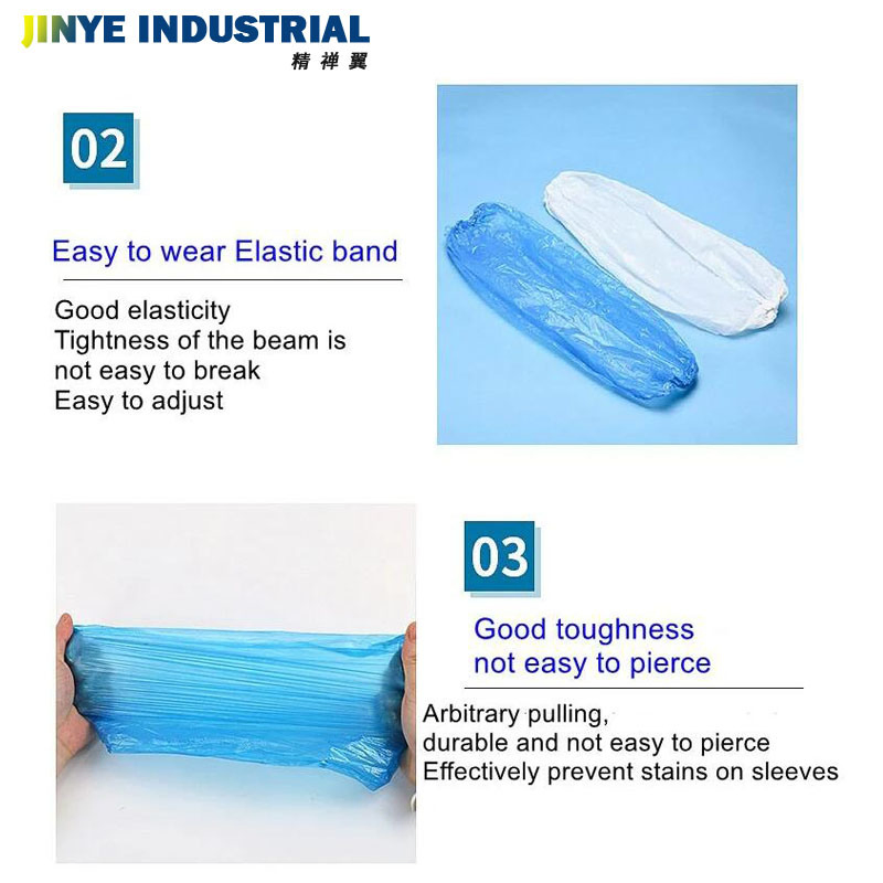 Plastic PE Oversleeve Protect 100 PCS Disposable Arm Sleeves Covers Waterproof