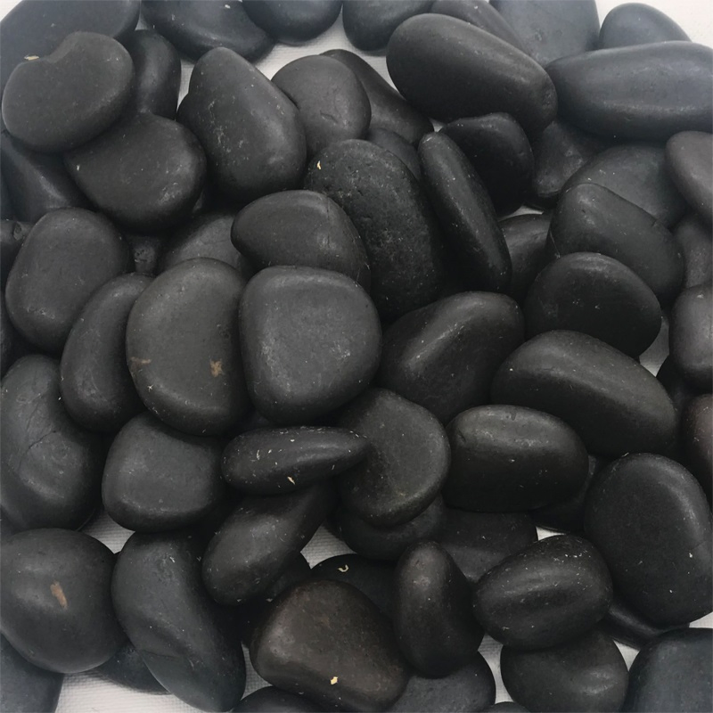 Competitive Price with High Quality Black Pebble for Paving Roads