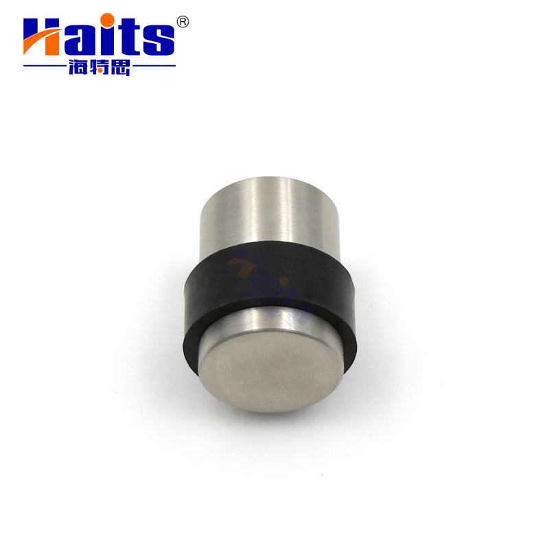 Architectural Cylinder Floor Mounted Door Stop with Rubber Ring