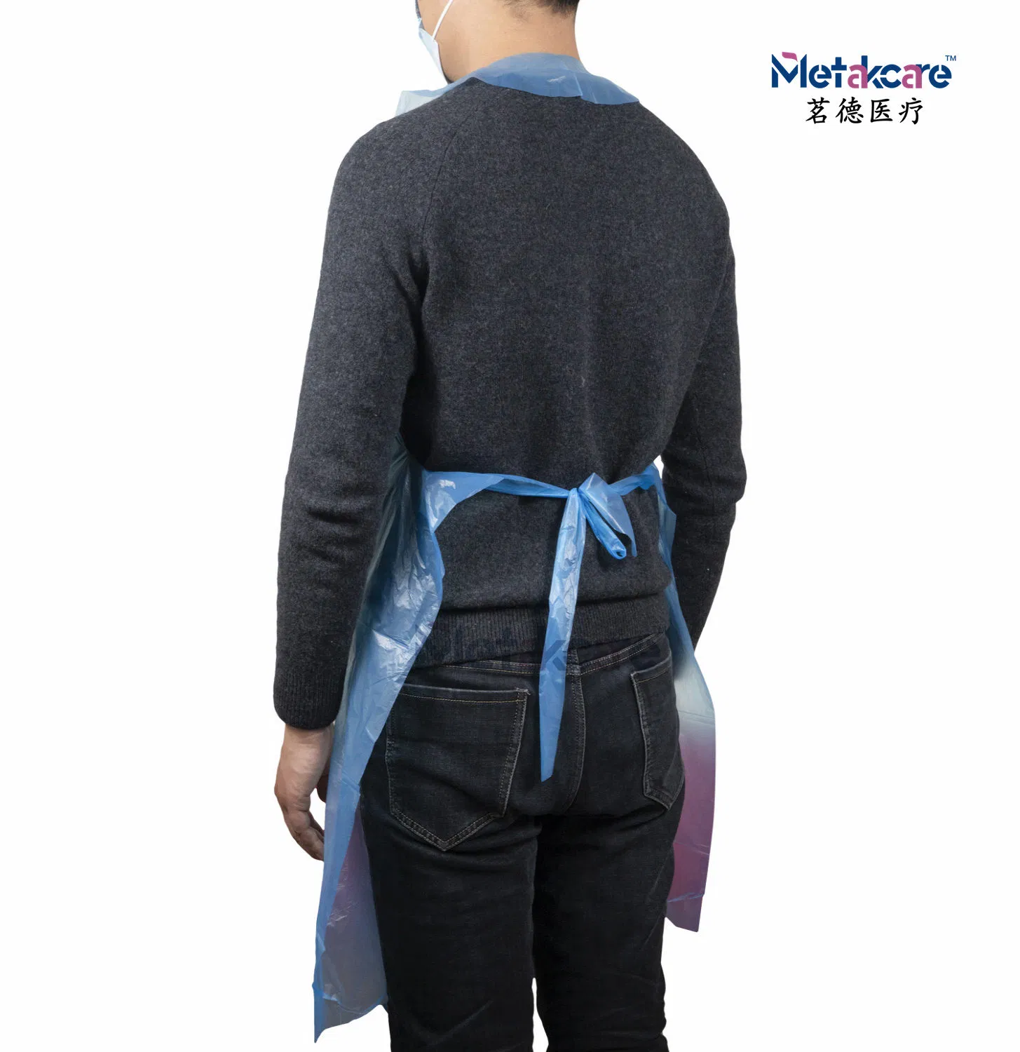 PE Plastic Apron Sleeve Covers Disposable Apron for Medical and Household