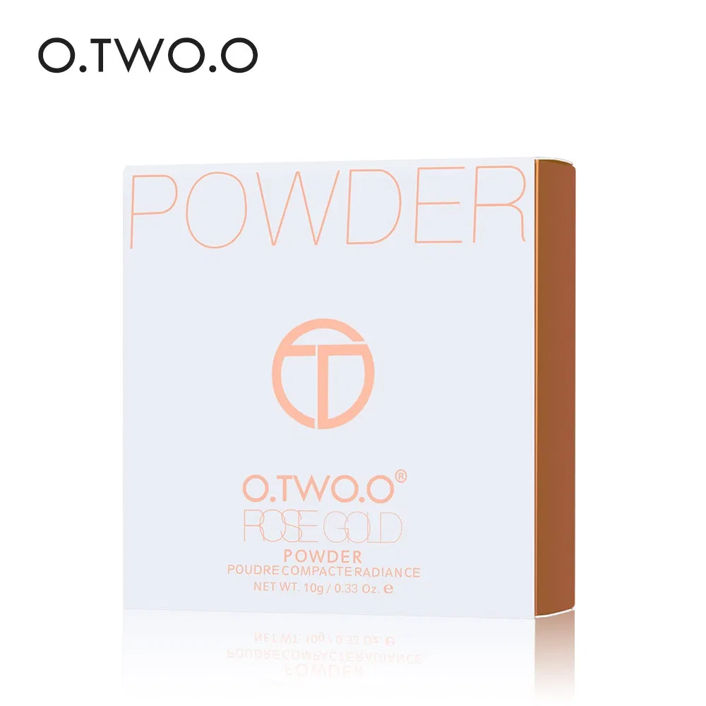 Otwo42 Powder Pressed Powder Custom Logo Private Label Face Makeup Compact Powder Highlighter Foundation Pressed Setting Powder