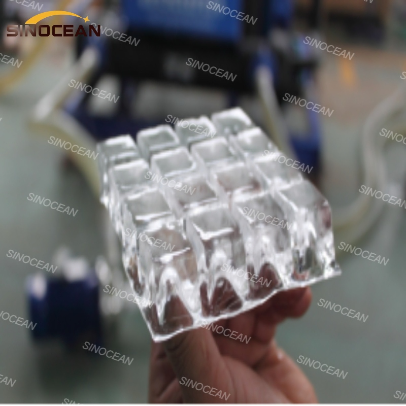 Industrial Cube Ice Machine 3000kg Daily Output - Stainless Steel & Automatic