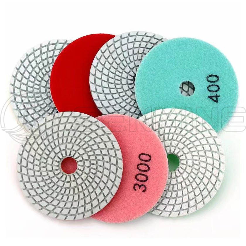Diamond Floor Polishing Pad Grinding Disc Stone 7 Inch Diamond Wet Polishing Pad for Granite