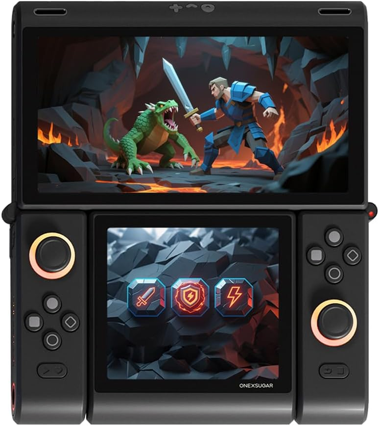 Original Screen Transformable Android 13 Mini Handhled Retro Video Game Console Portable