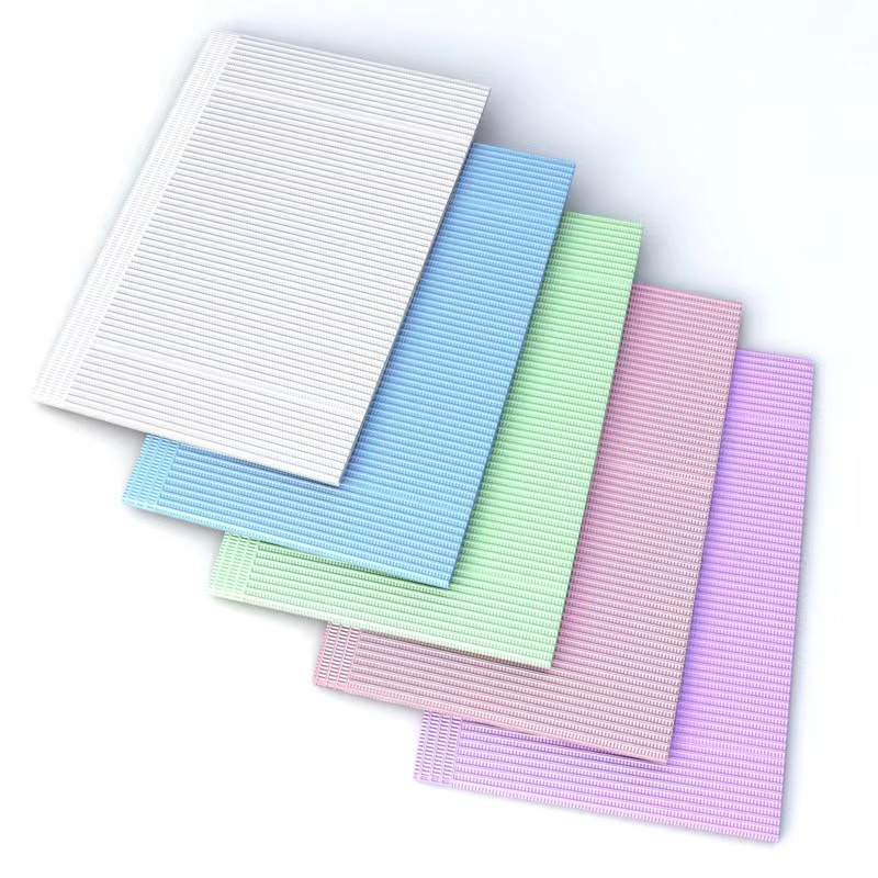 Factory Supply Disposable PE Film Coated Paper Waterproof Dental Bibs