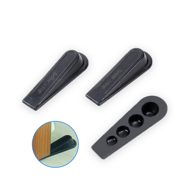 Rubber Door Stopper for Bottom of Door on Floor / Silicone Anti-Slip Baby Safety Door Stop Wedge