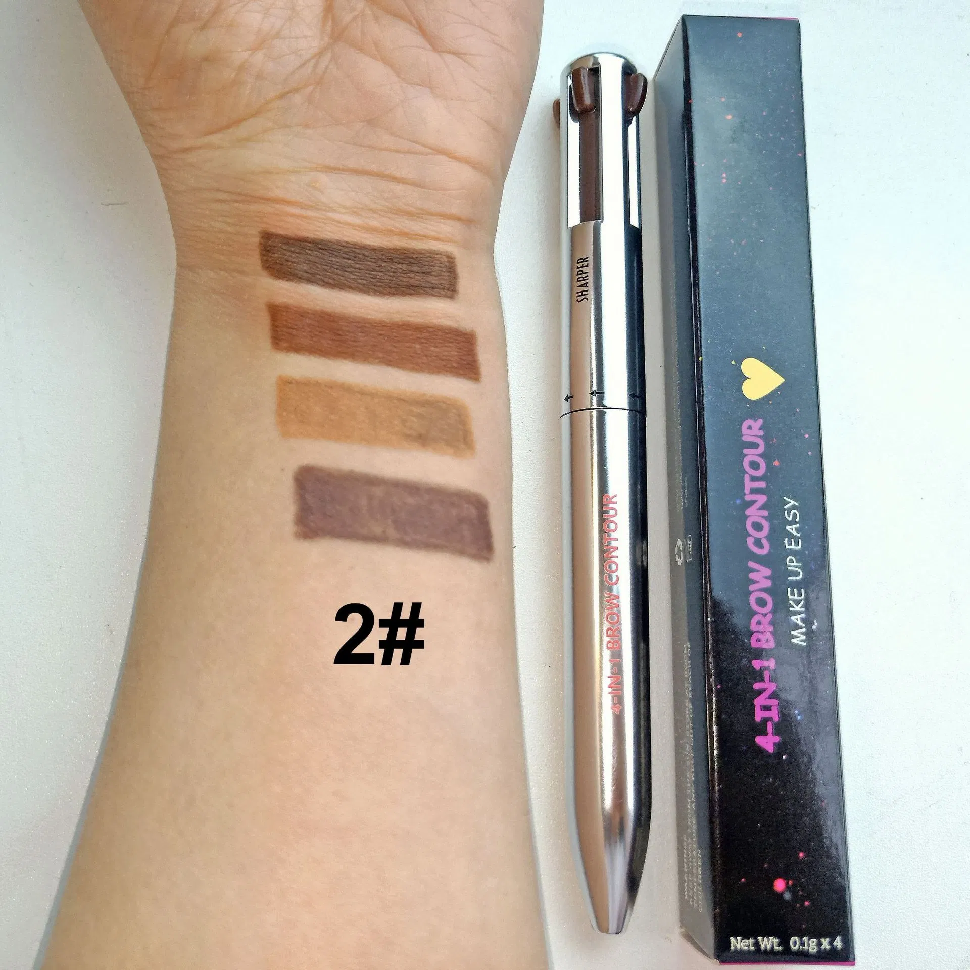 Makeup Pen Eyebrow Contour Pen 4-in-1 Contour Eye Brow Pencil