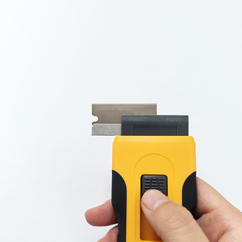 Hautine Plastic Clean Scraper with 5 Metal Replacement Blade Car Scraper