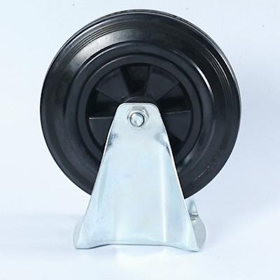 Wbd China 150 200 mm Rubber Wheel Rust-Proof PP Core Caster Wheel for Outdoor Waste Bin