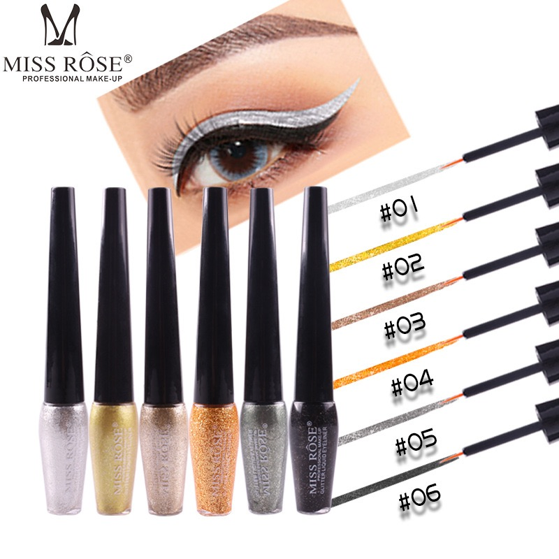 Mr 45 Pearlescent Liquid Eyeliner Diamond Highlighter Eyeliner Long Lasting Waterproof Liquid Eyeshadow