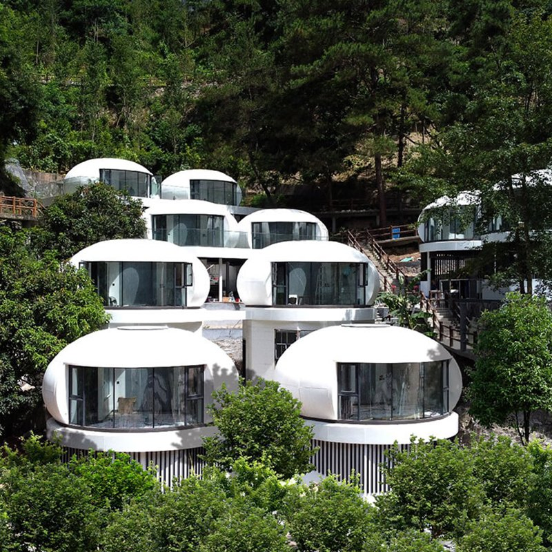 Luxury Modular Living New Model Villas Portable Prefabricated Mobile Plastic Container Dorm House with Mobile Toilet