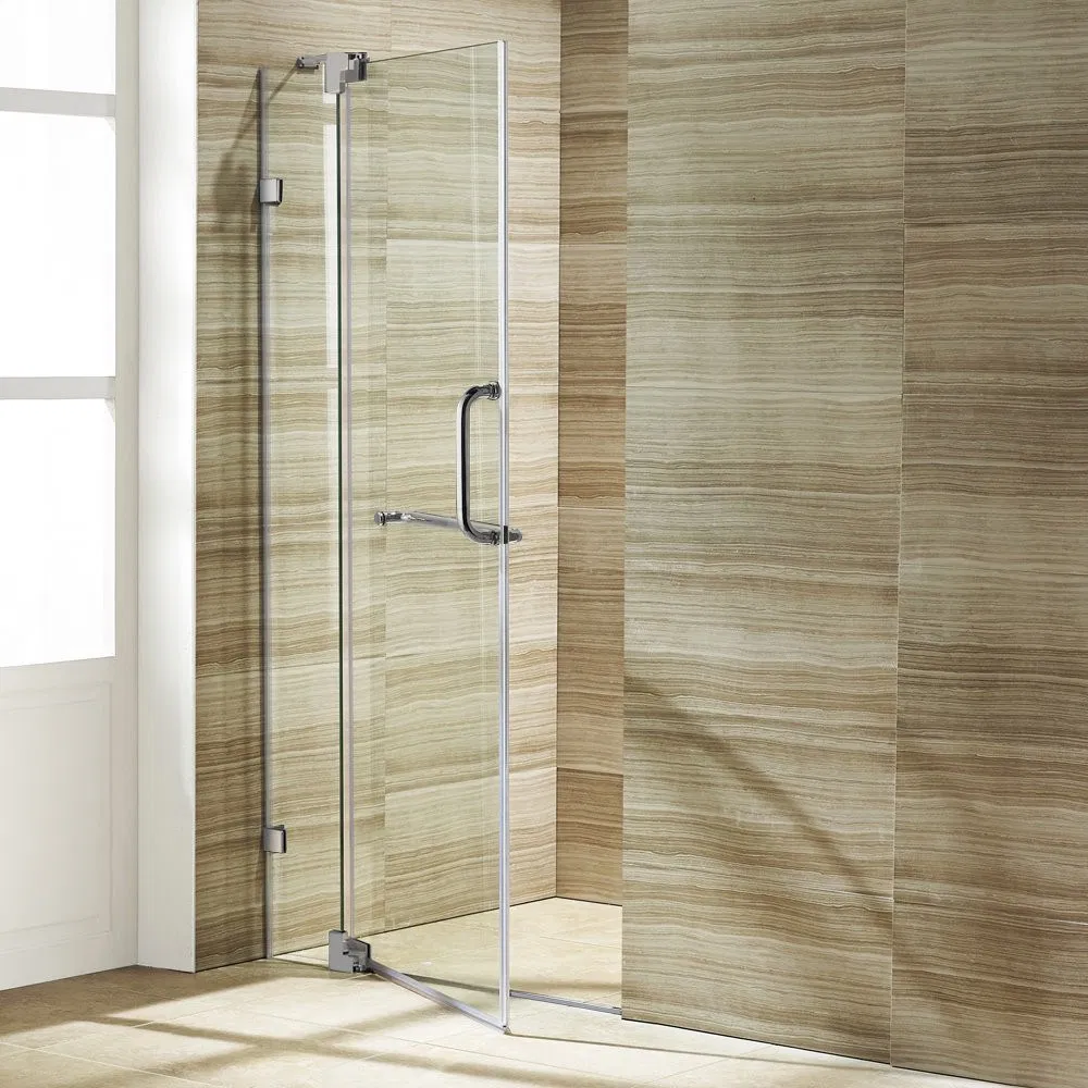 Luxury Australian Standard Sliding 304 Stainless Steel Rail Bathroom/Shower Screen for Hotel