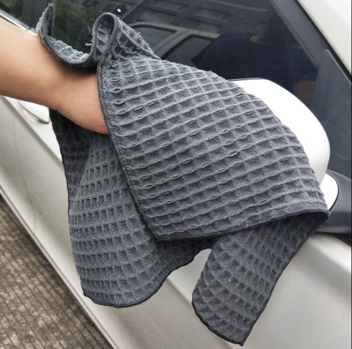 Absorbent Microfiber Waffle Cleaning Towel for Kitchen or Car Clening