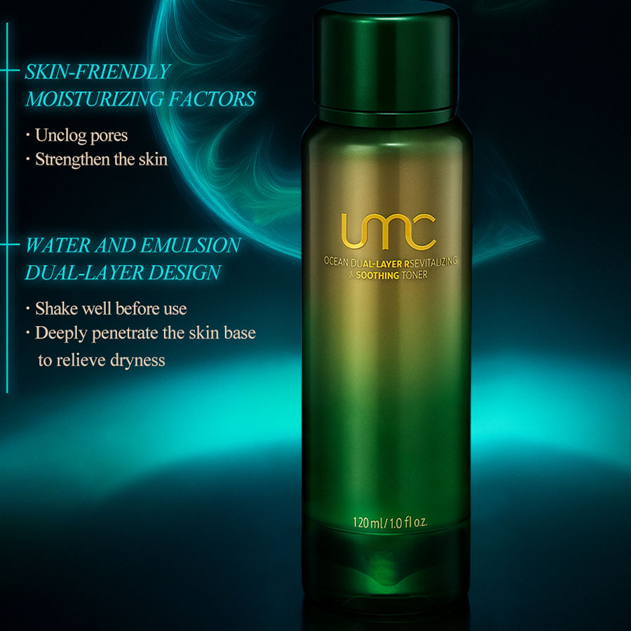 OEM ODM Skin Care Ocean Dual-Layer Revitalizing Moisturizing Hydrating Antioxidizing Soothing Toner