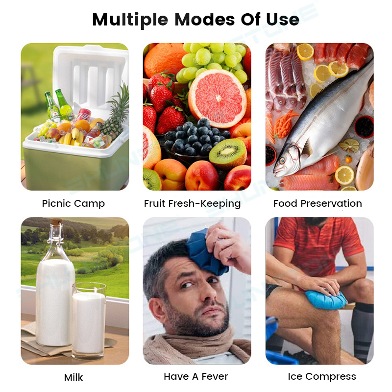 Многоразовая охлаждающая плитка из нержавеющей стали для пикника