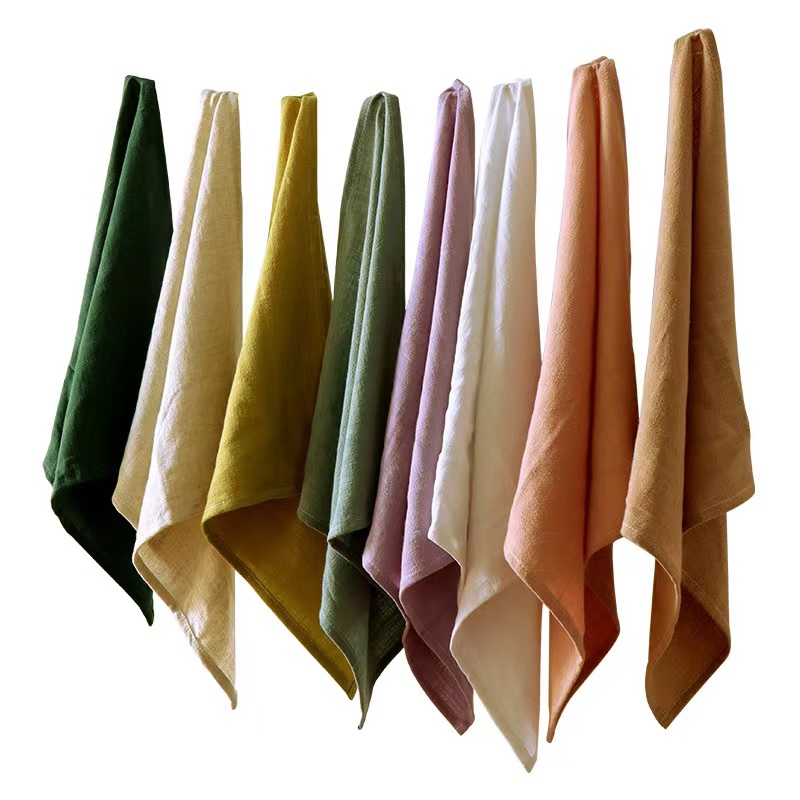 Bulk Cheap Soft Custom Plain Heavy Weight Cotton Linen Flour Sack Tea Kitchen Cloth Dish Towel