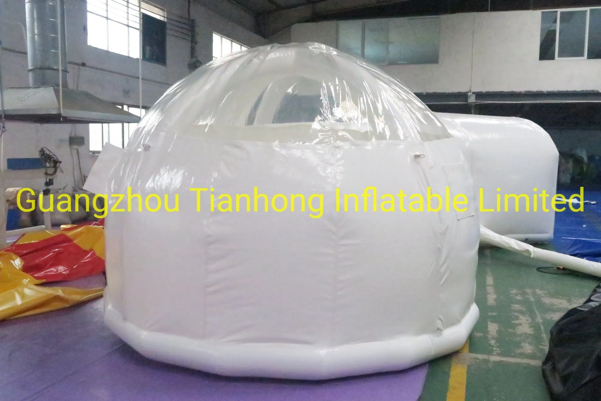 Double Rooms Inflatable Bubble Tunnel Transparent Bubble Tent