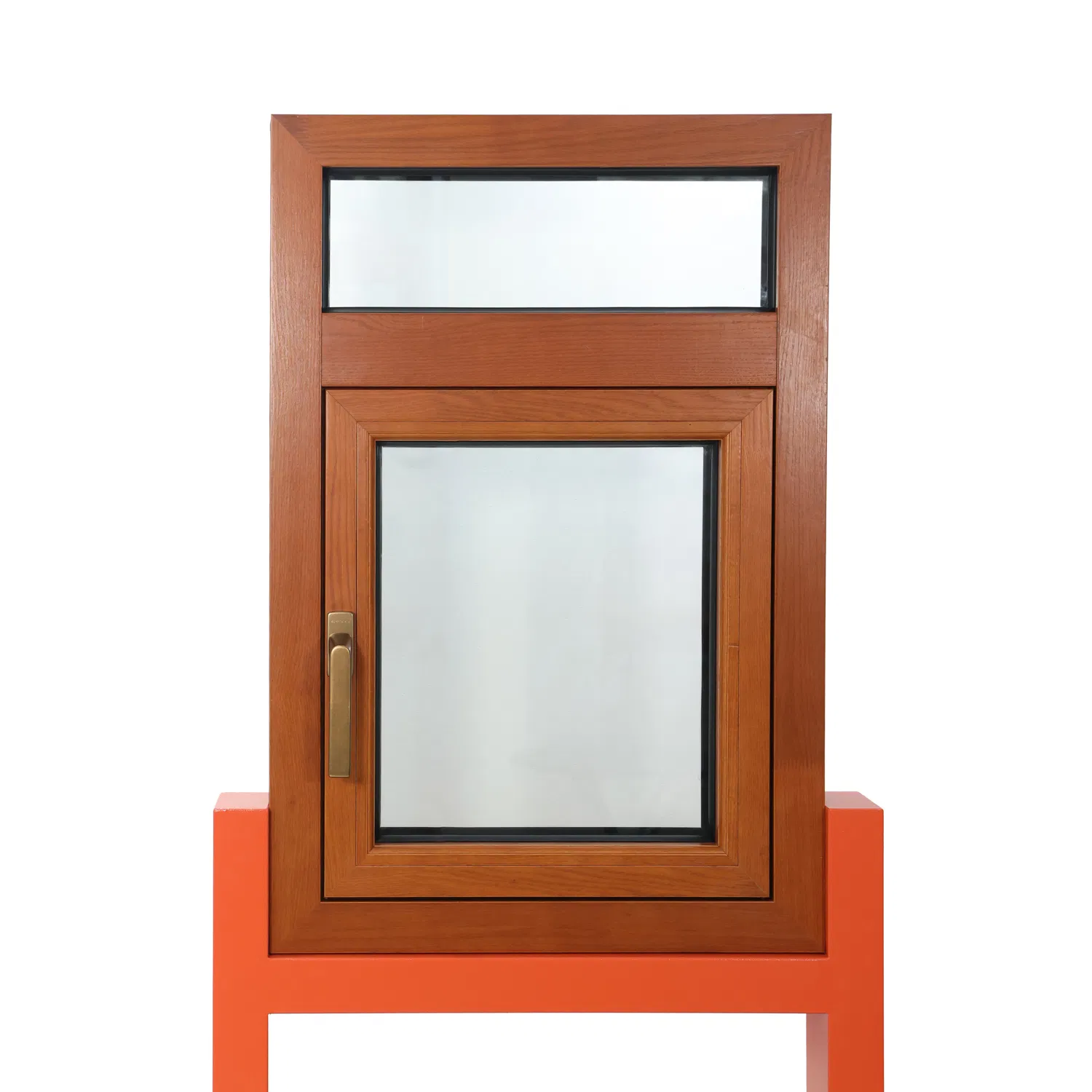 Luxury Design Aluminum Clad Wood Casement/Tilt Turn/ Swing/ Sliding/ Top-Hung Casement Wooden Energy Efficient Windows