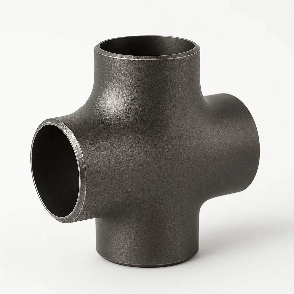 Quick-Install Four-Way Connector for Efficient Plumbing Setups— Pipe Cross