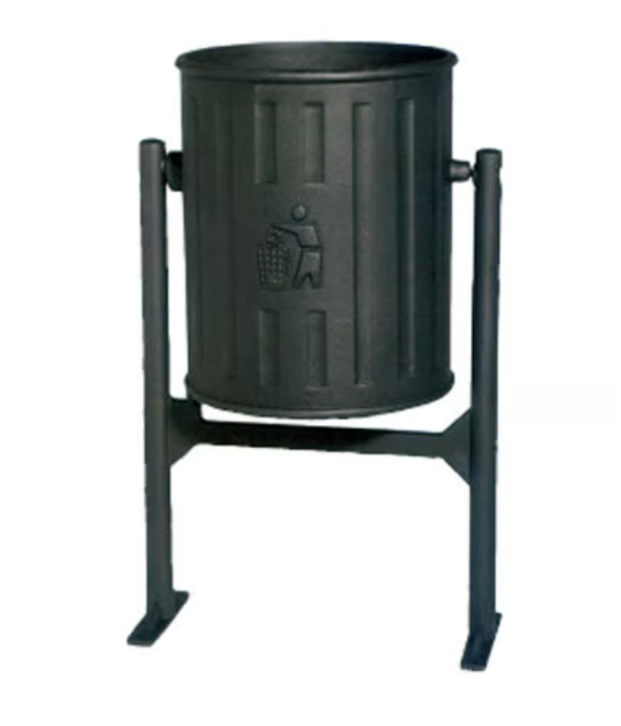 Cast Ductile Iron Dust Bin Trash Can Garbage Can for Horticulture