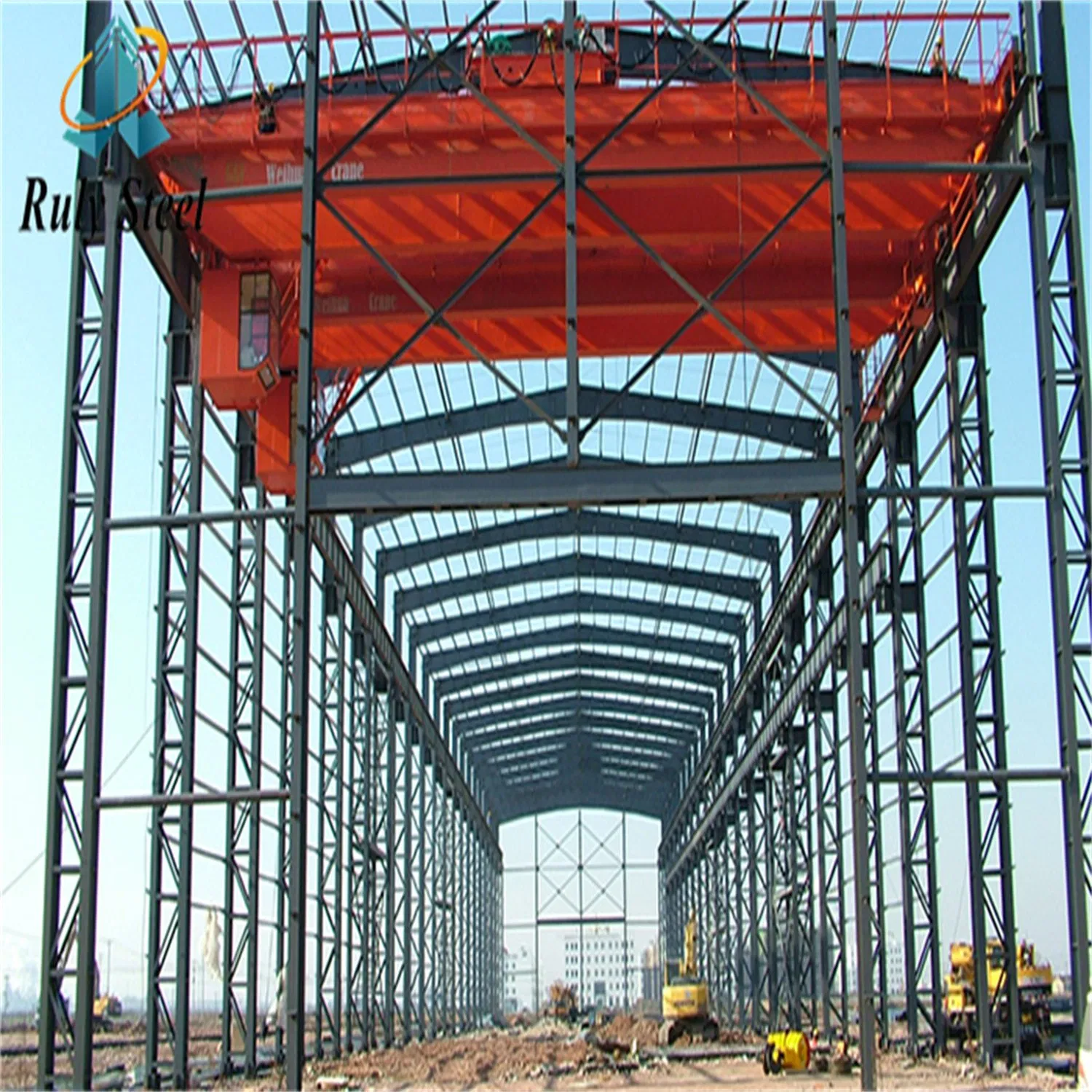 Anti-Seismic Prefabricated Construction Corrugated Sheet Steel Structure Warehouse