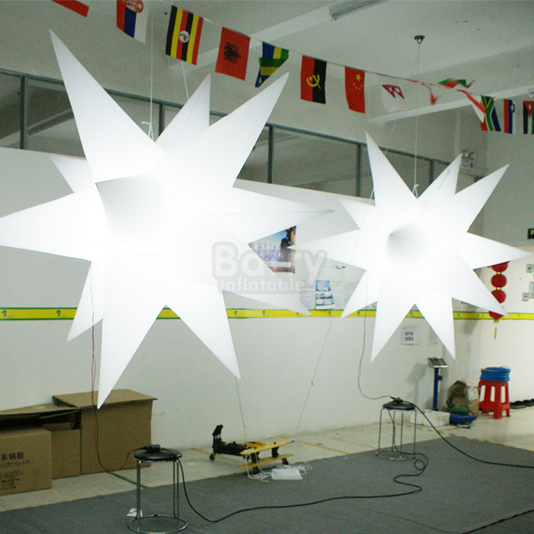 Festival Stage Custom Advertising Inflatables Star with LED Light